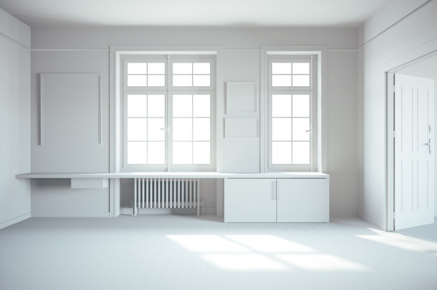 美丽的室内渲染设置的3d渲染图片下载