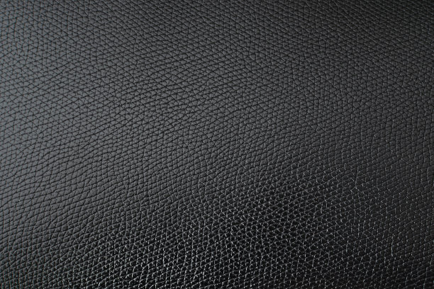 近距离黑色天然牛皮革背景图片下载