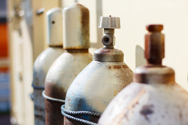 气瓶特写。图片下载