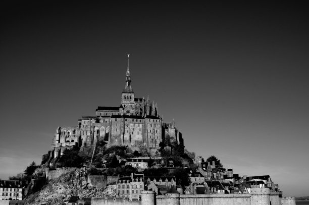 美丽的圣米歇尔山，诺曼底，法国图片下载