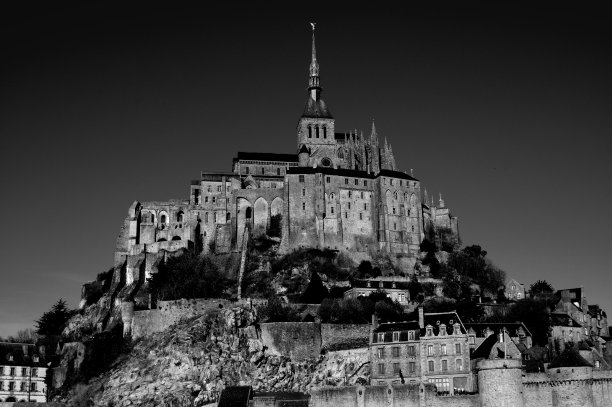 美丽的圣米歇尔山，诺曼底，法国图片下载