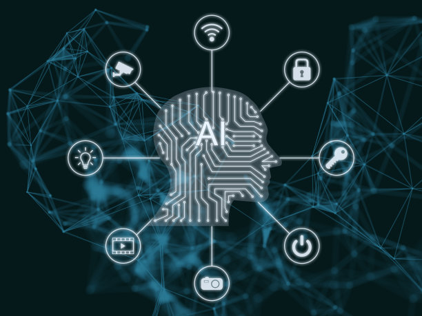 人工智能抽象神经网络未来技术物联网大数据图片下载