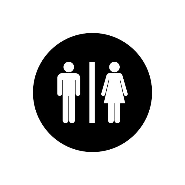 男女符号，厕所符号向量图片下载