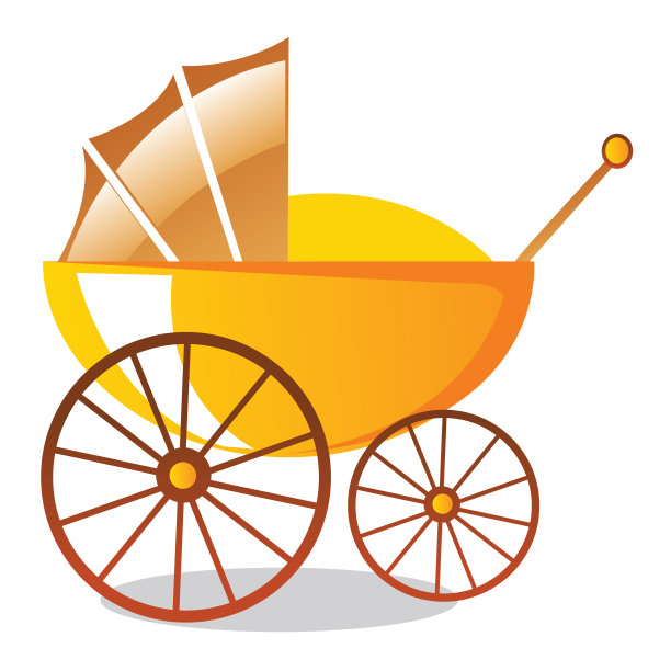 婴儿商品-轮廓图标设置-插图图片下载