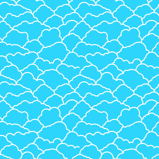 矢量云无缝图图片下载