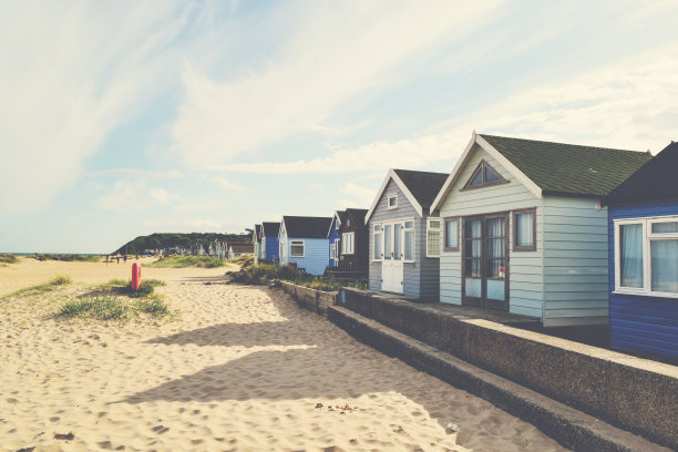 Mudeford海滩小屋图片下载