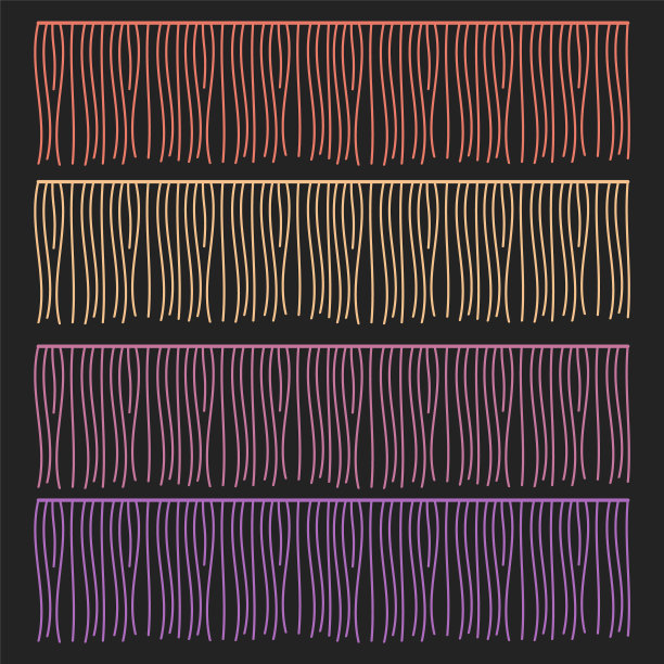 流苏行向量服装组件。刷边流苏，修剪图片下载