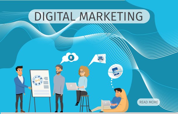 数字营销自由演讲横幅图片下载