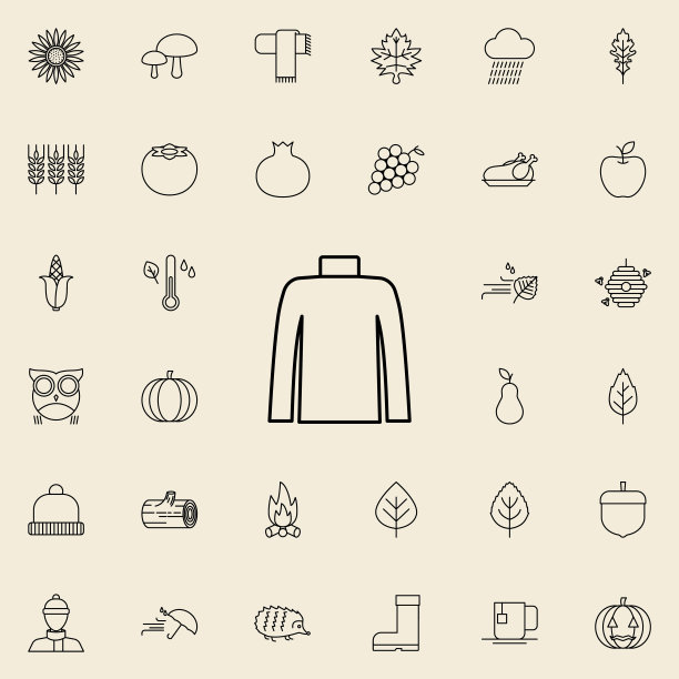 毛衣图标。秋季图标通用设置为网络和移动图片下载