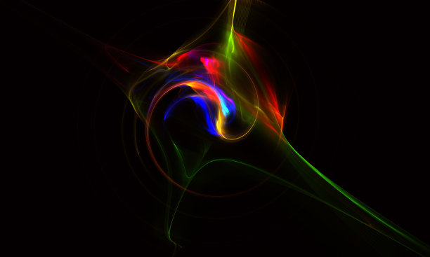 在抽象背景中摇曳的烟雾的颜色。说明波设计图片下载