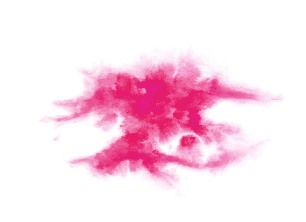 大的粉红色污渍手绘水彩和孤立在白色背景。水彩背景设计。时尚的粉红色。污点图片下载