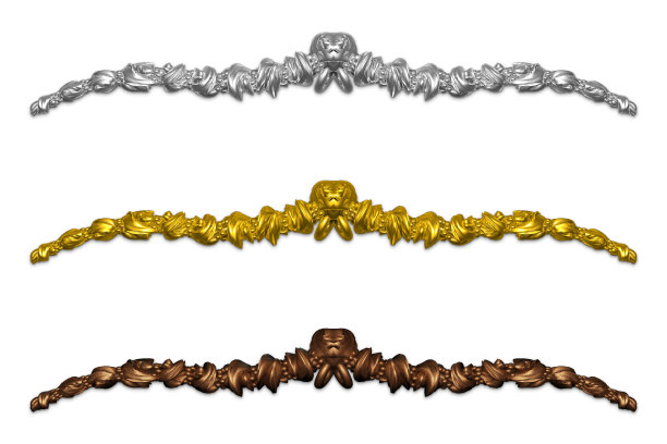 独特的三维文字分割器和装饰设计元素系列图片下载