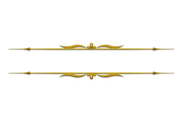 独特的三维文字分割器和装饰设计元素系列图片下载