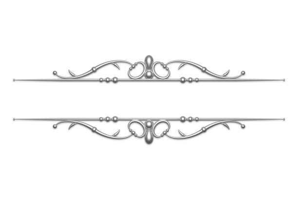 独特的三维文字分割器和装饰设计元素系列图片下载