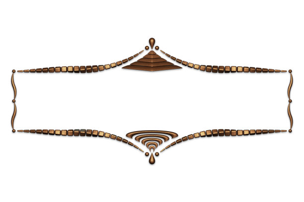 独特的三维文字分割器和装饰设计元素系列图片下载