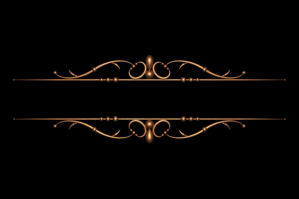 独特的三维文字分割器和装饰设计元素系列图片下载