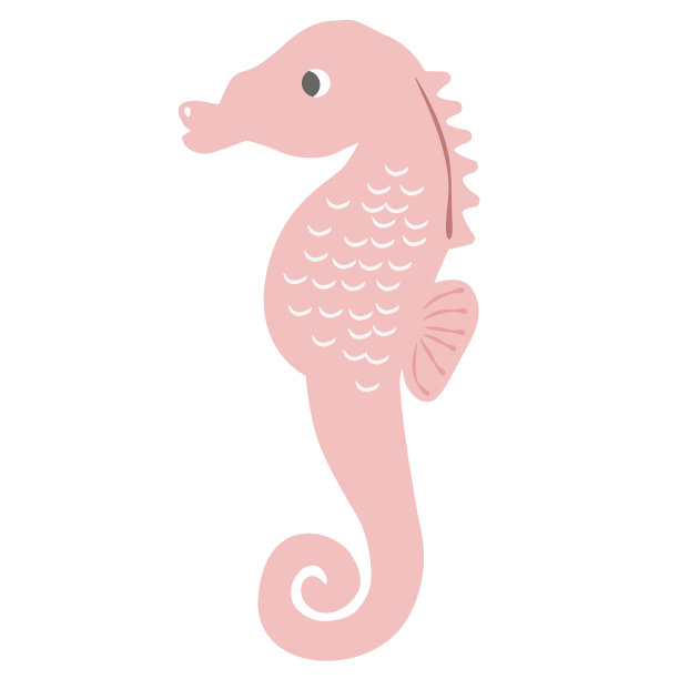 海马矢量图标插图图片下载