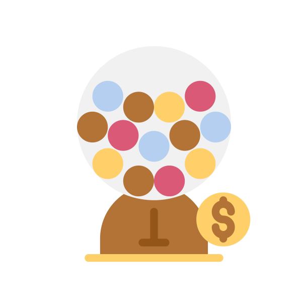 口香糖机矢量插图，孤立的平面风格图标图片下载