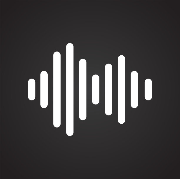 用于图形和网页设计的黑色背景均衡器图标，现代简单的矢量符号。网络的概念。时髦的符号为网站设计网页按钮或移动应用程序。图片下载