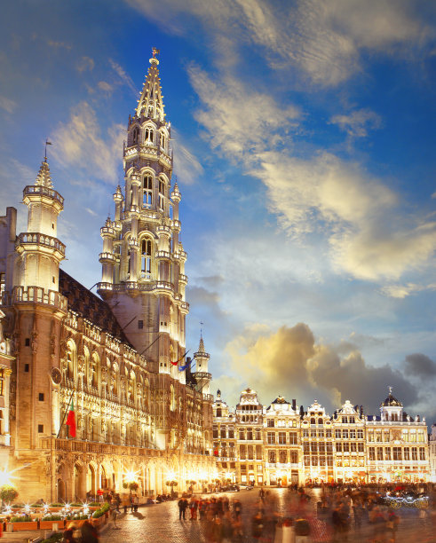 位于布鲁塞尔市中心的大广场图片下载