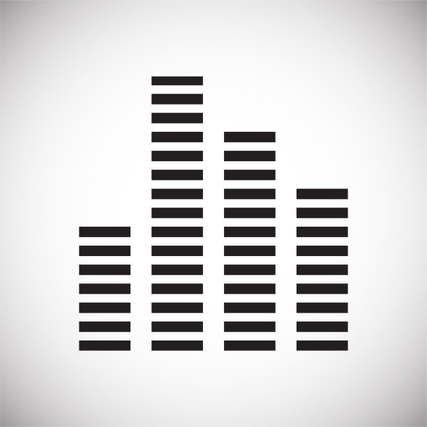 平面和网页设计的白色背景均衡器图标，现代简单的矢量符号。网络的概念。时髦的符号为网站设计网页按钮或移动应用程序。图片下载