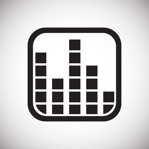 平面和网页设计的白色背景均衡器图标，现代简单的矢量符号。网络的概念。时髦的符号为网站设计网页按钮或移动应用程序。图片下载