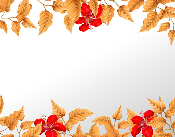 秋叶边图片下载