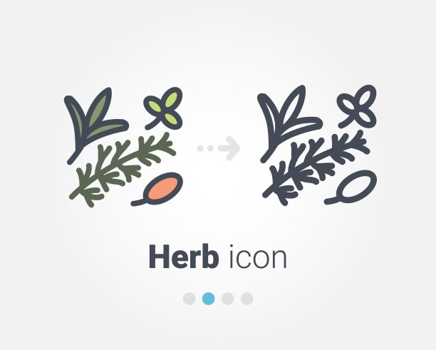 香草矢量图标图片下载