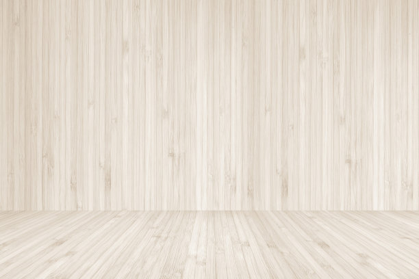 地板和墙壁的木纹背景为浅奶油色的深褐色图片下载