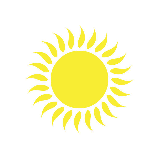 太阳图标在白色背景的图形和网页设计，现代简单的矢量标志。网络的概念。时髦的符号为网站设计网页按钮或移动应用程序。图片下载