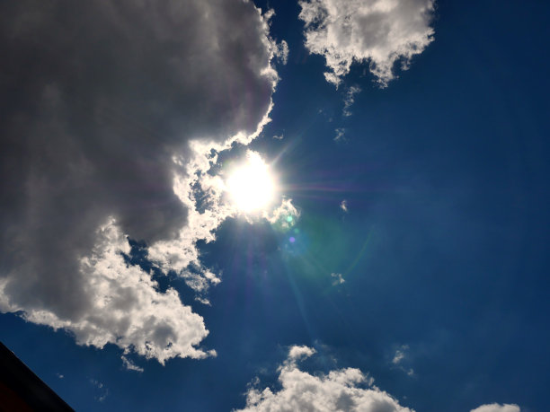 白云蓝天阳光图片下载