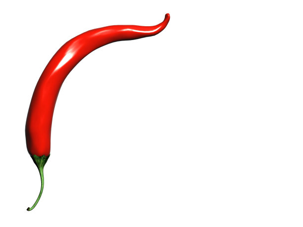 3D渲染红色辣椒图片下载