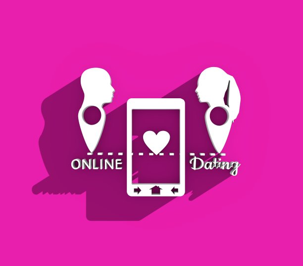 网上约会的概念图片下载