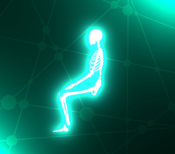 万圣节的人类骨骼图片下载