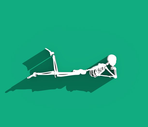 万圣节的人类骨骼图片下载