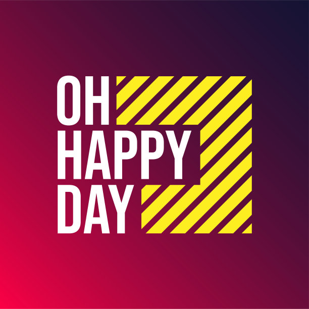 快乐的日子。生活引用与现代背景向量图片下载