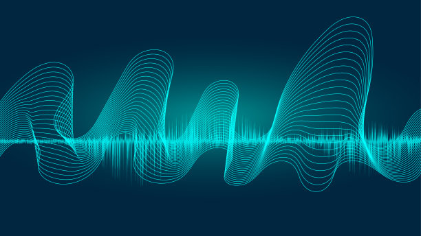 线声波抽象背景图片下载
