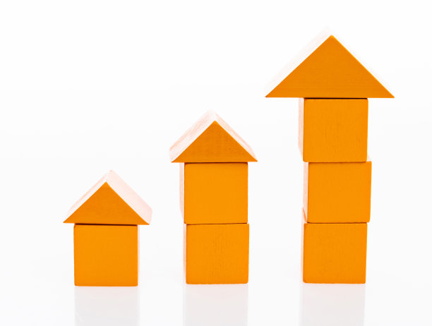 白色背景上的木屋图片下载