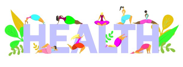 健康生活矢量海报横幅设计模板图片下载