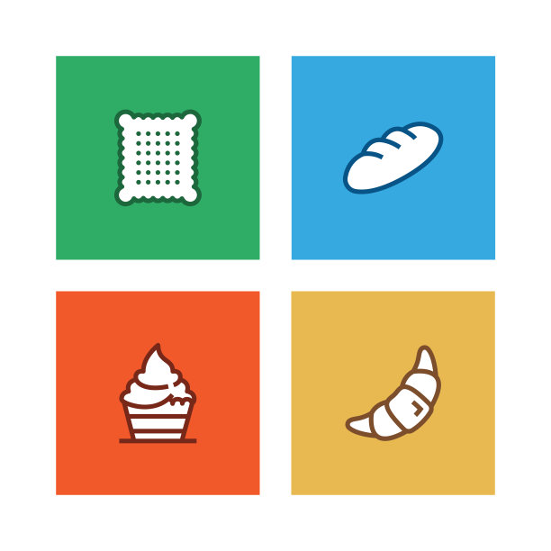 面包房系列图标集图片下载