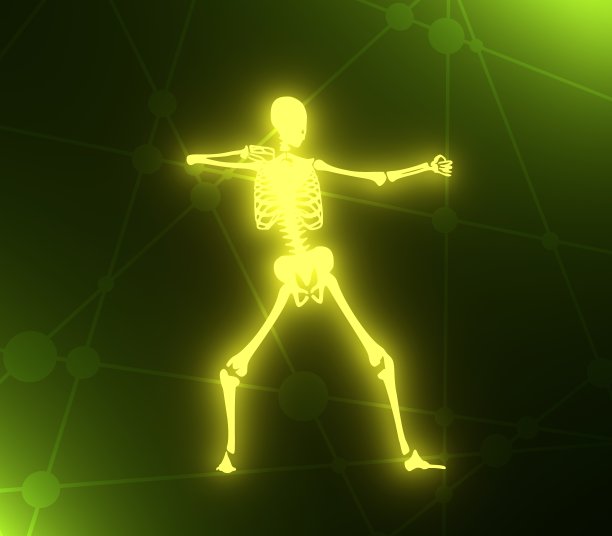 万圣节的人类骨骼图片下载