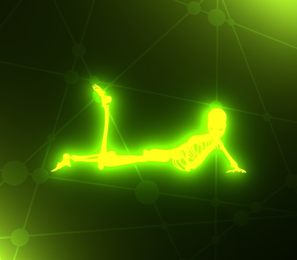 万圣节的人类骨骼图片下载