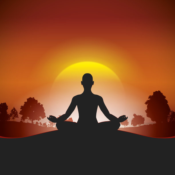 阳光下的瑜伽图片下载