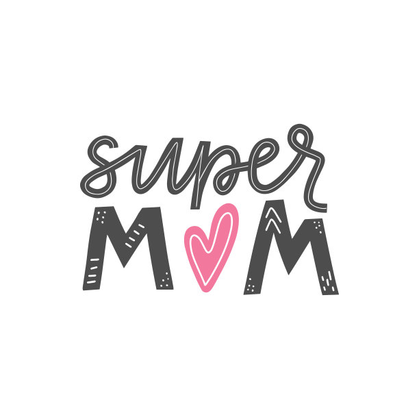 超级妈妈字母卡片。图片下载