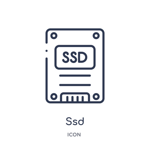 电子设备线性SSD图标图片下载
