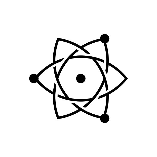 原子矢量图标插图图片下载