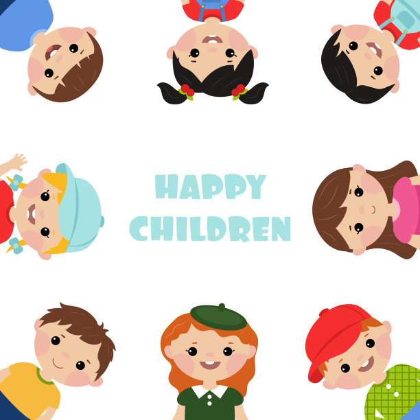 带孩子的空白海报图片下载