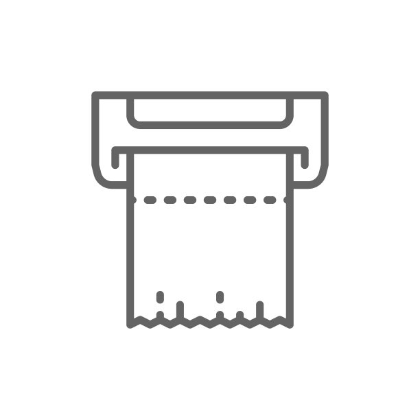 墙上的餐巾架，烘干机线条图标。图片下载