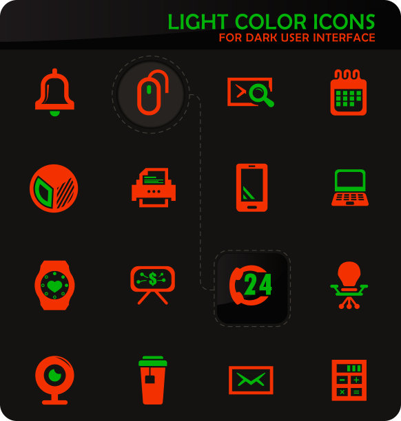 办公室图标设置图片下载
