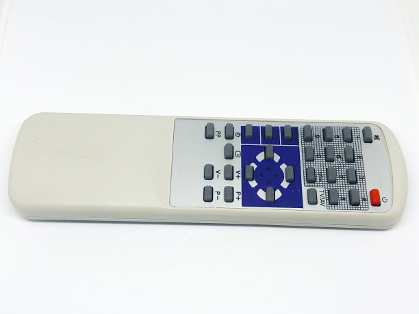 遥控电视隔离在白色背景图片下载